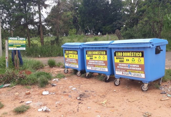 INSTALAÇÃO DE PLACAS EM PONTOS DE COLETA DE RESÍDUOS NA ZONA RURAL