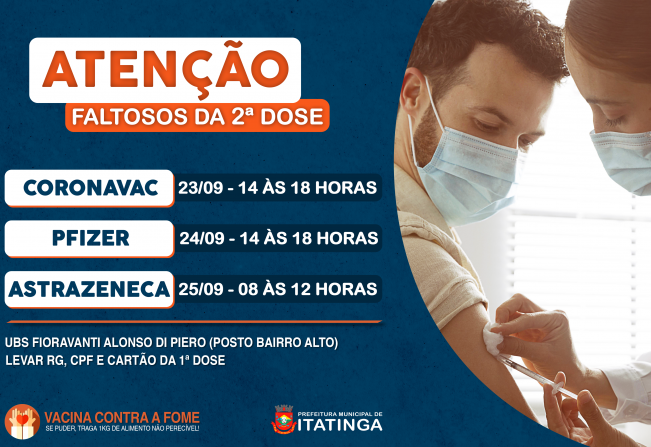 ATENÇÃO FALTOSOS DA 2ª DOSE