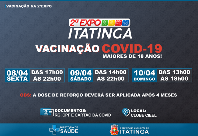 VACINAÇÃO COVID-19 NA 2ª EXPO ITATINGA