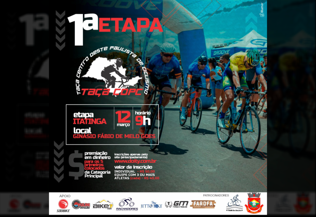 1ª ETAPA - TAÇA CENTRO OESTE PAULISTA DE CICLISMO 2023