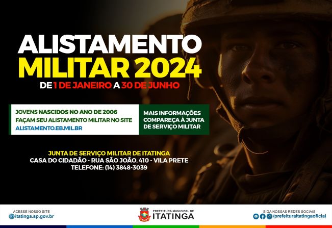 ALISTAMENTO MILITAR 2024