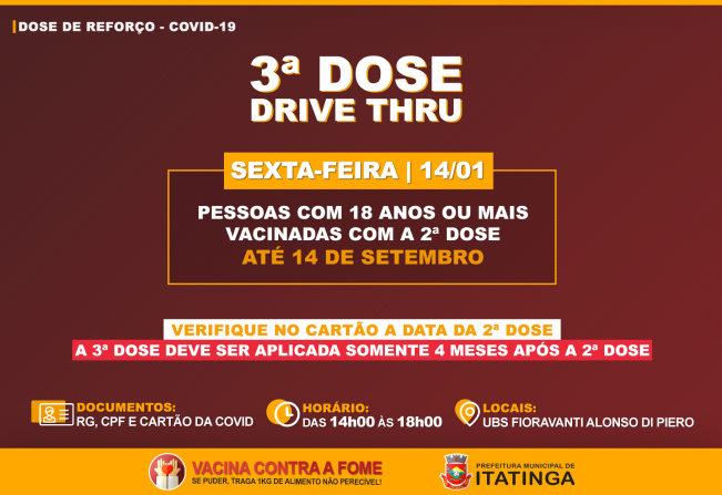 3ª DOSE - COVID19