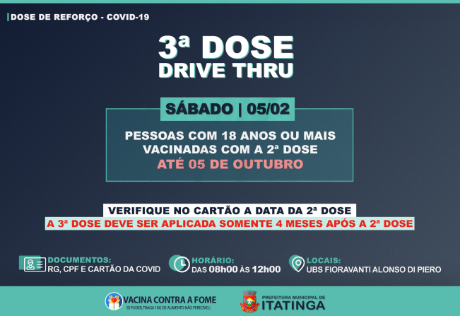 VACINAÇÃO - 3ª DOSE 