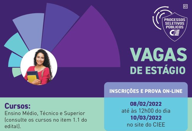 PROCESSO SELETIVO PARA VAGAS DE ESTÁGIO!