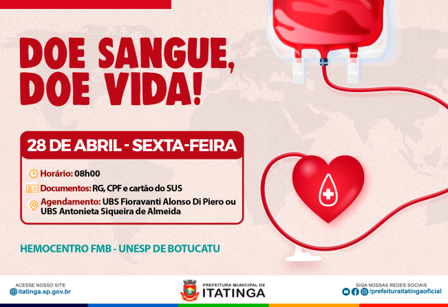 DOAÇÃO DE SANGUE!