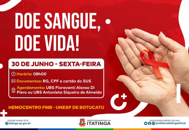 DOAÇÃO DE SANGUE!