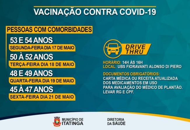 VACINAÇÃO PESSOAS COM COMORBIDADES