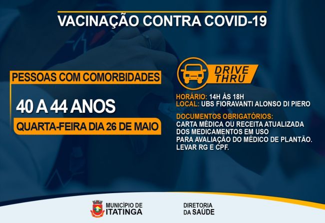 VACINAÇÃO PESSOAS COM COMORBIDADES - COVID-19