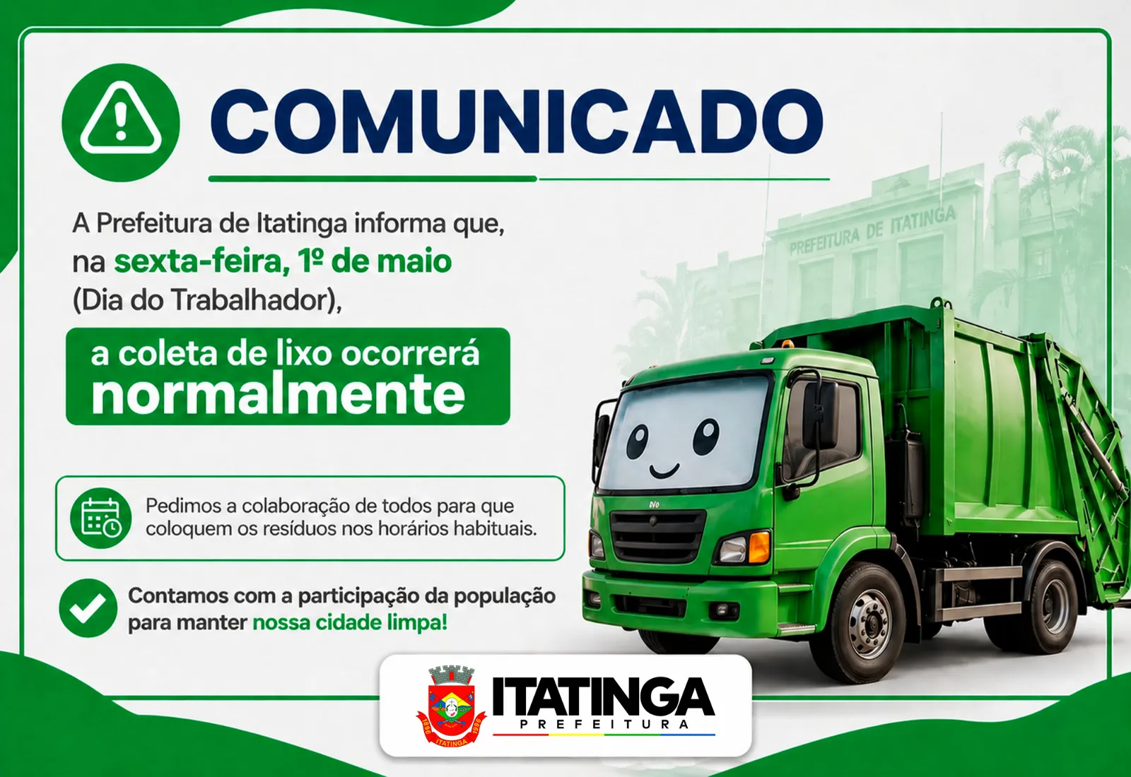 COLETA DE LIXO NO FERIADO