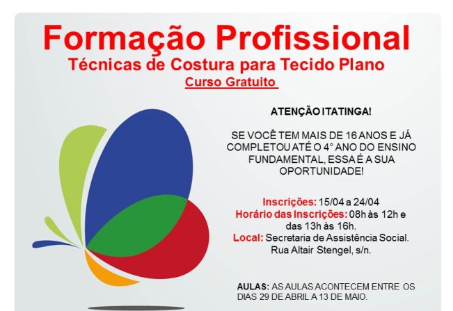 PROJETO FORMAÇÃO PROFISSIONAL DA BRACELL LEVA CURSOS GRATUITOS PARA ITATINGA