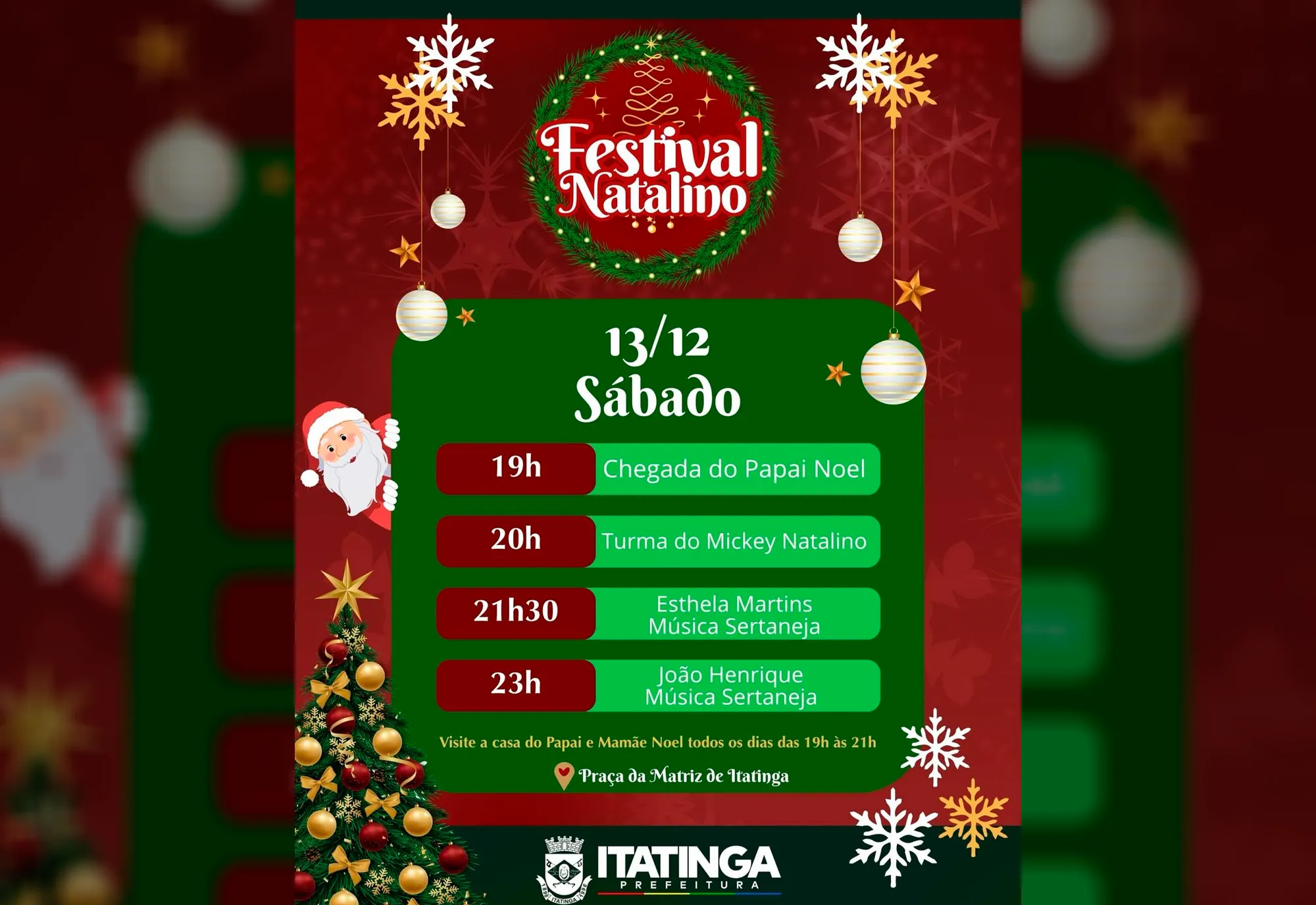 ABERTURA OFICIAL – I FESTIVAL NATALINO 2025