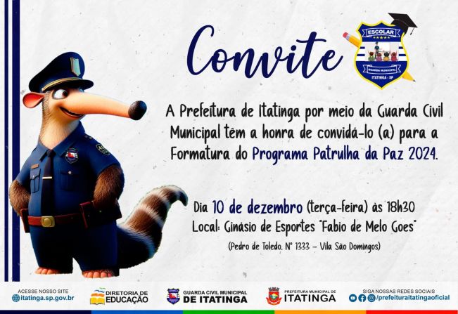 Formatura do Programa Patrulha da Paz 2024 