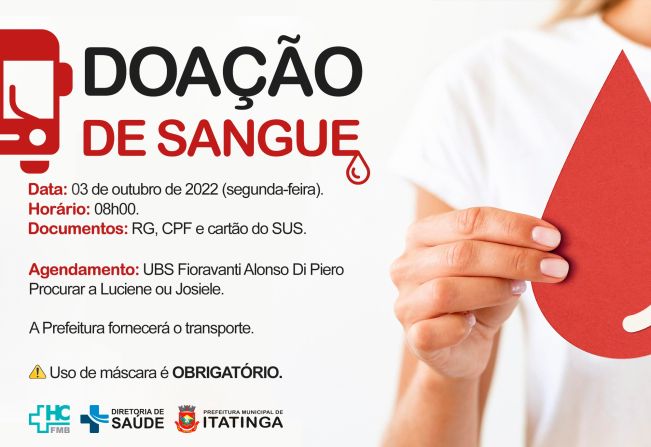 DOAÇÃO DE SANGUE!