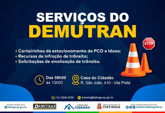 ATENDIMENTO DO DEMUTRAN NA CASA DO CIDADÃO 