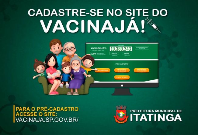 VAI VACINAR? FAÇA O PRÉ-CADASTRO! 