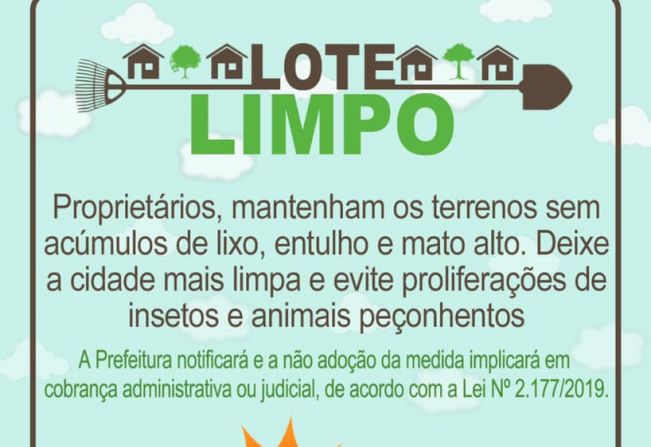 ATENÇÃO PROPRIETÁRIOS DE TERRENOS!