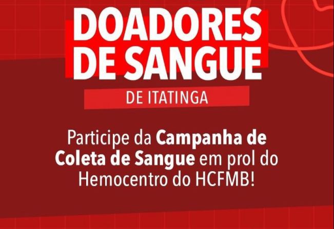 CAMPANHA DE DOAÇÃO DE SANGUE EM PROL DO HEMOCENTRO HCFMB 