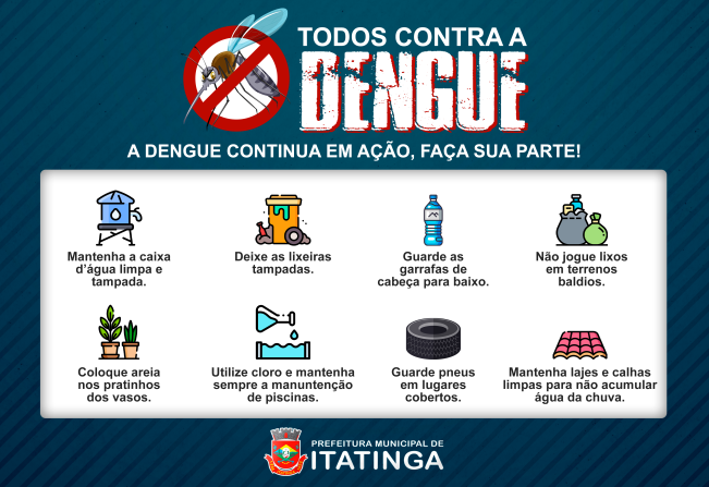 Atenção, há casos positivos de dengue em nosso município