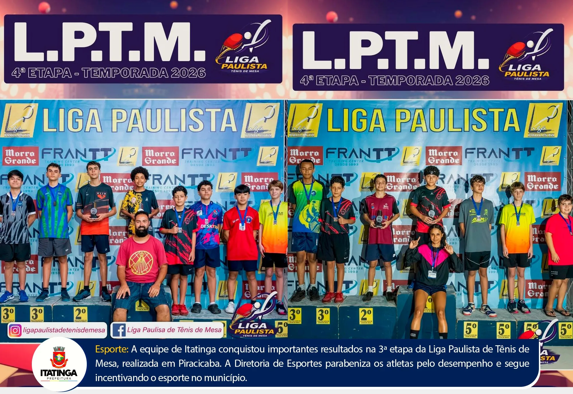 4ª Etapa da Liga Paulista de Tênis de Mesa