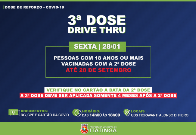 VACINAÇÃO - 3ª DOSE