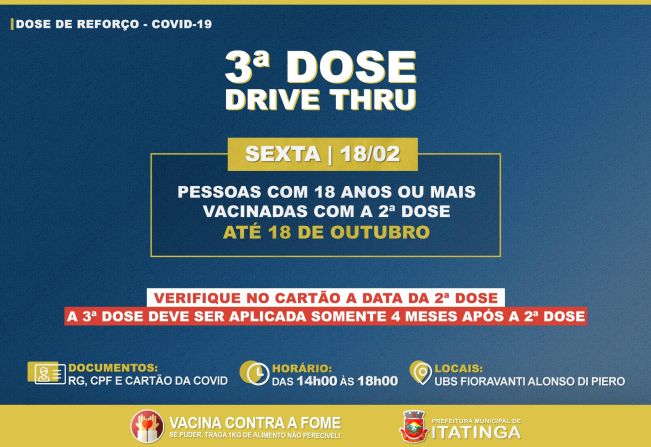 VACINAÇÃO - 3ª DOSE